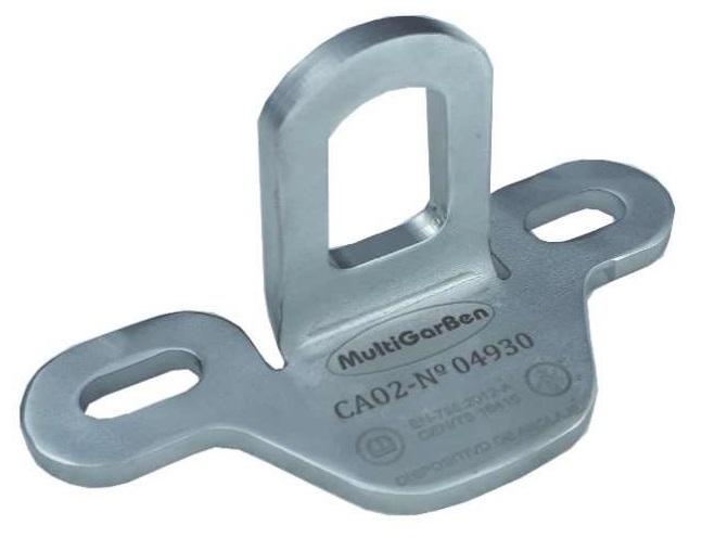 Cáncamo inoxidable para doble anclaje M10